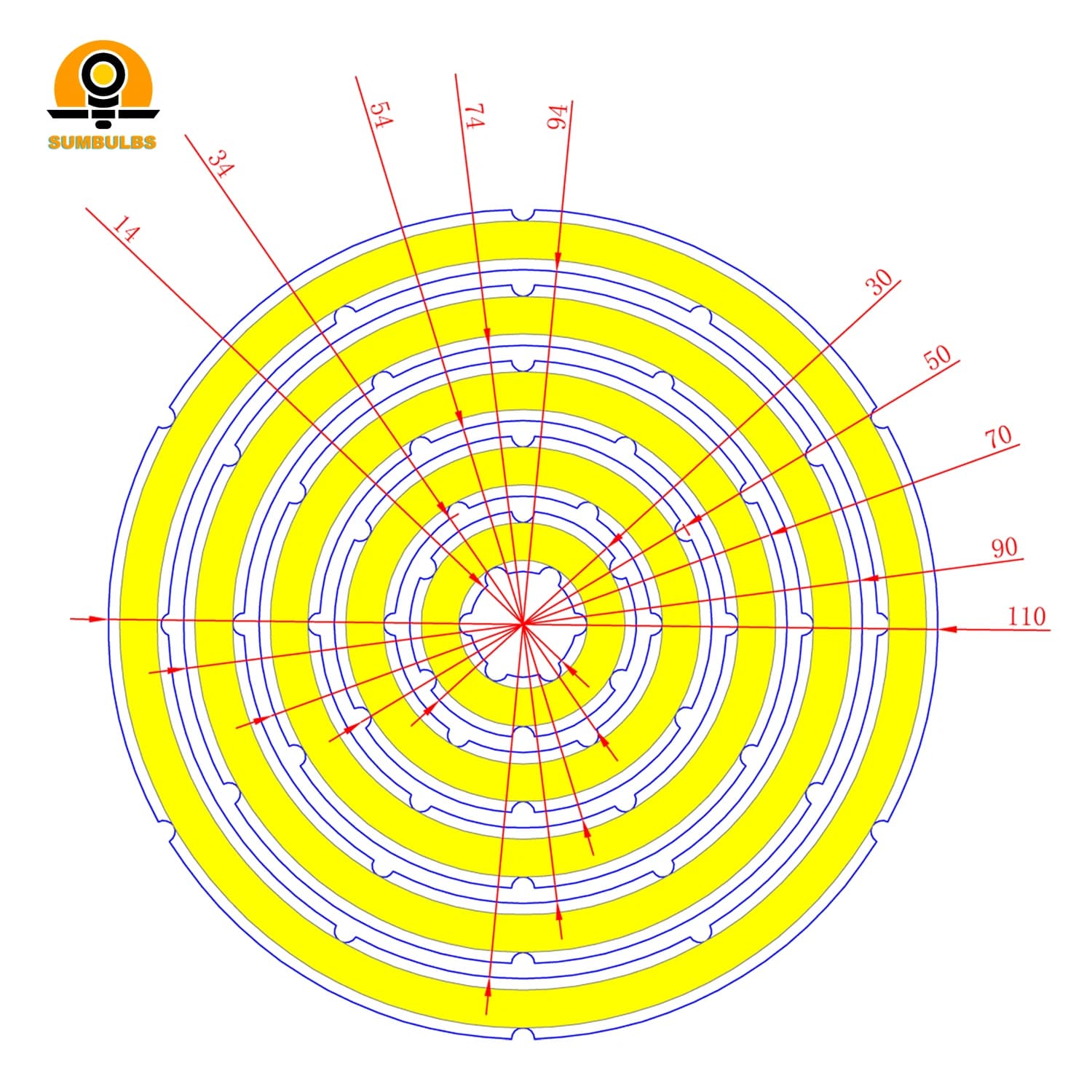 Source de lumière COB yeux d'ange 2W-12W, forme annuelle 12V DC 20mm-120mm, puce LED annulaire, Sour