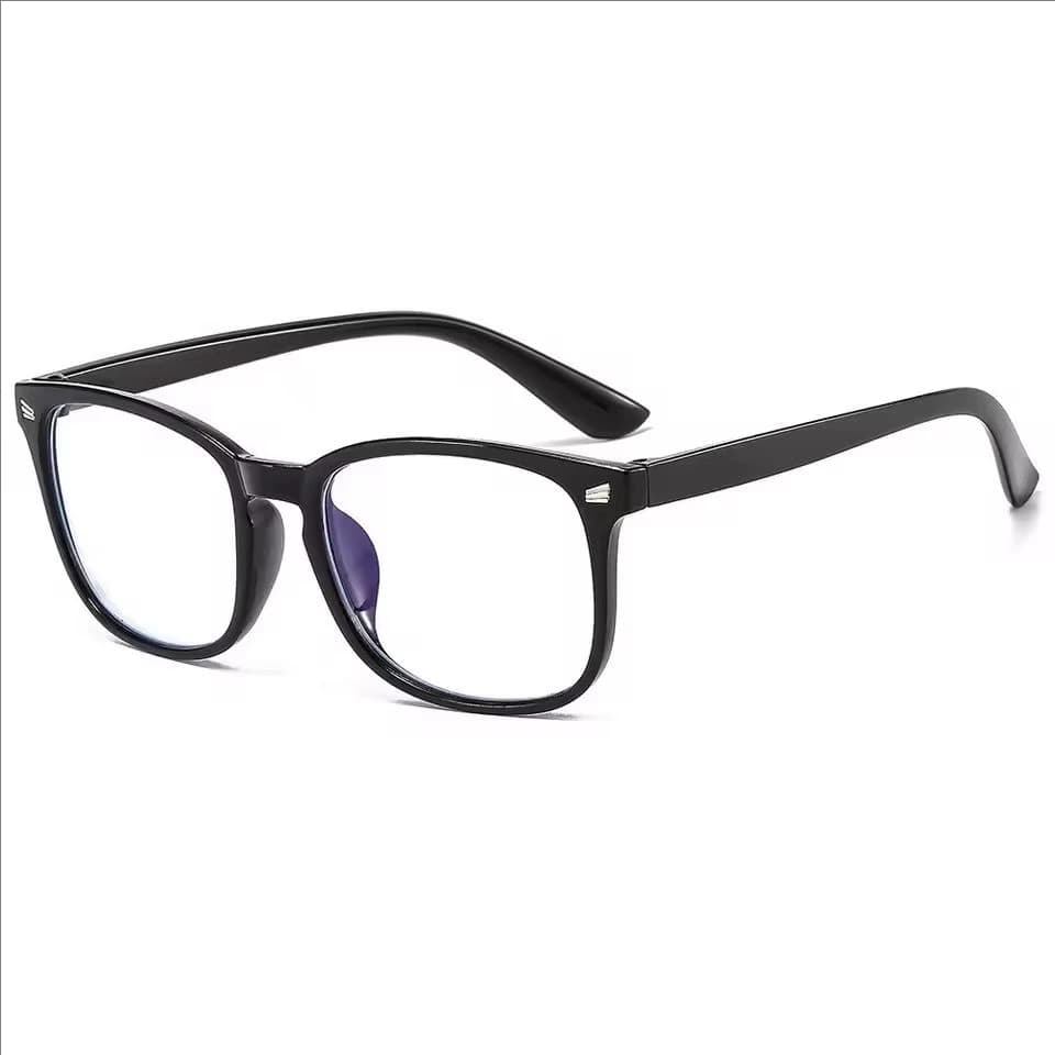Lunettes à lentilles transparentes carrées minimalistes, barrière de lumière bleue, adaptées à un us