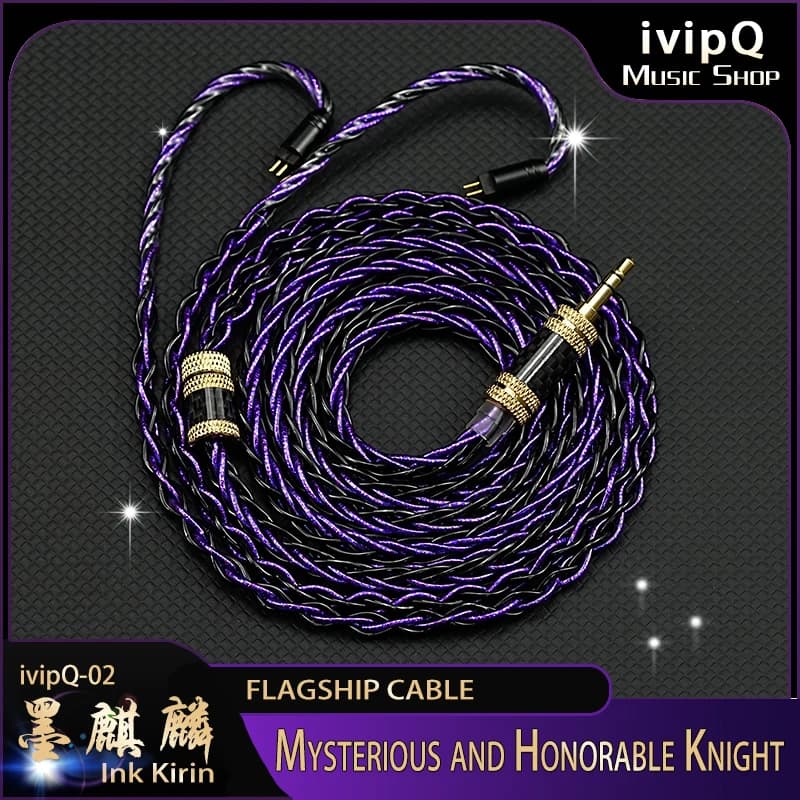 Câble de mise à niveau pour écouteurs HiFi IEM, modèle phare ivipQ-02, conducteur multi-éléments ave