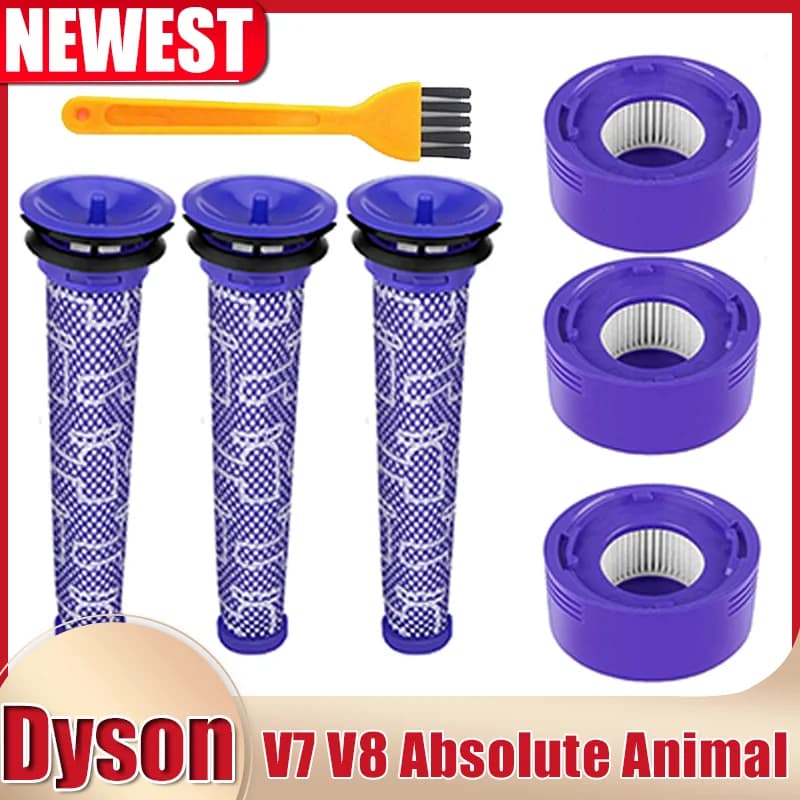 Filtres HEPA et pré-filtres pour aspirateur sans fil Dyson V7 V8 Absolute Animal Motorhead, pièce de