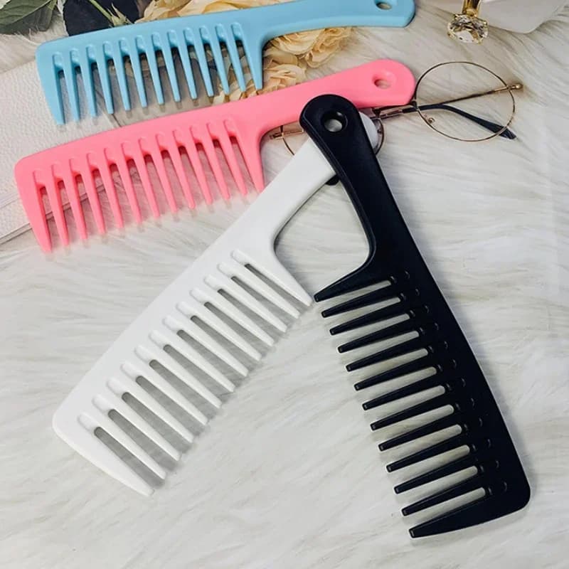 Peigne de coiffure résistant à la chaleur pour femmes, crochet humide, brosse à cheveux bouclés, out