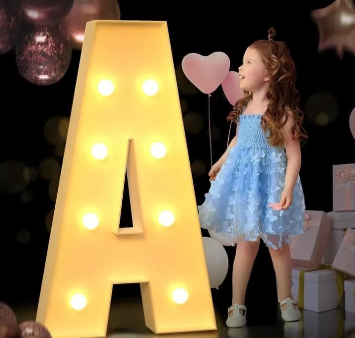 Lumière LED en forme de lettre 120cm, proposition Surprise romantique, décoration de scène de Confes