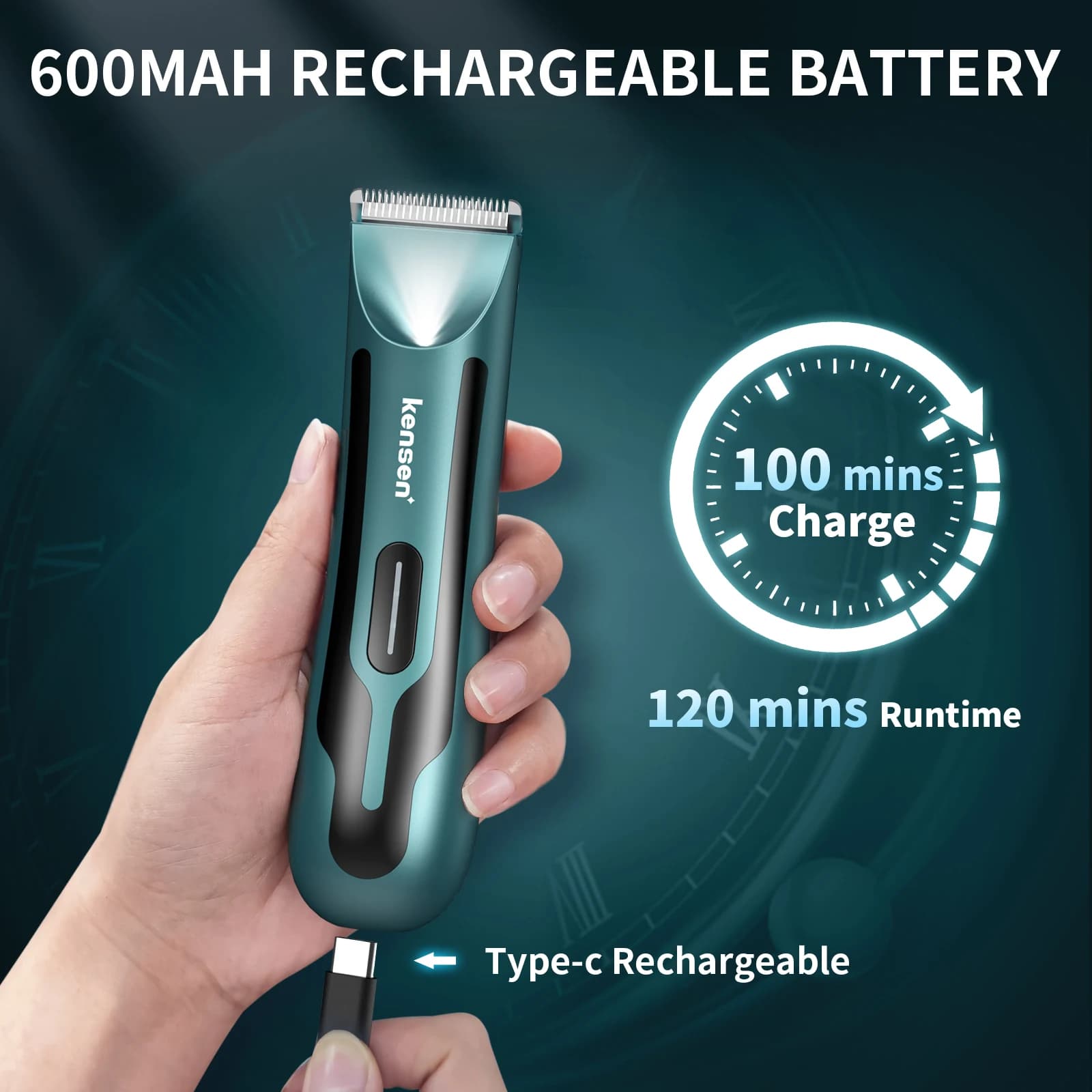 KENSEN S10 électrique corps tondeuse pour hommes femmes boules rasoir épilation Bikini tondeuse aine