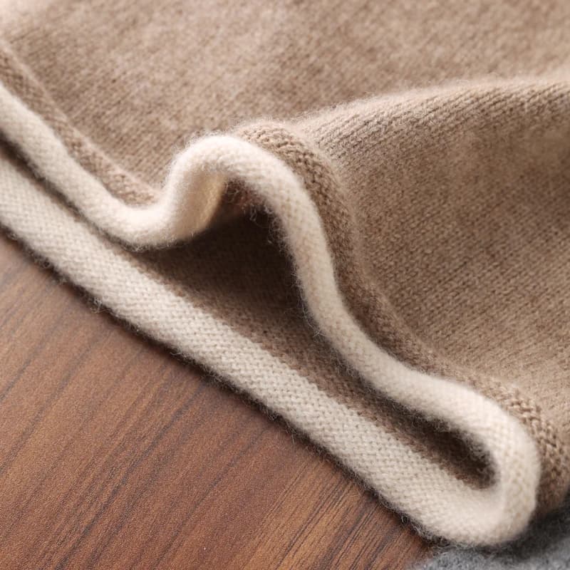 Chapeau d'hiver à bords bouclés pour femmes, 100% laine mérinos tricotée, doux et chaud, à la mode, 