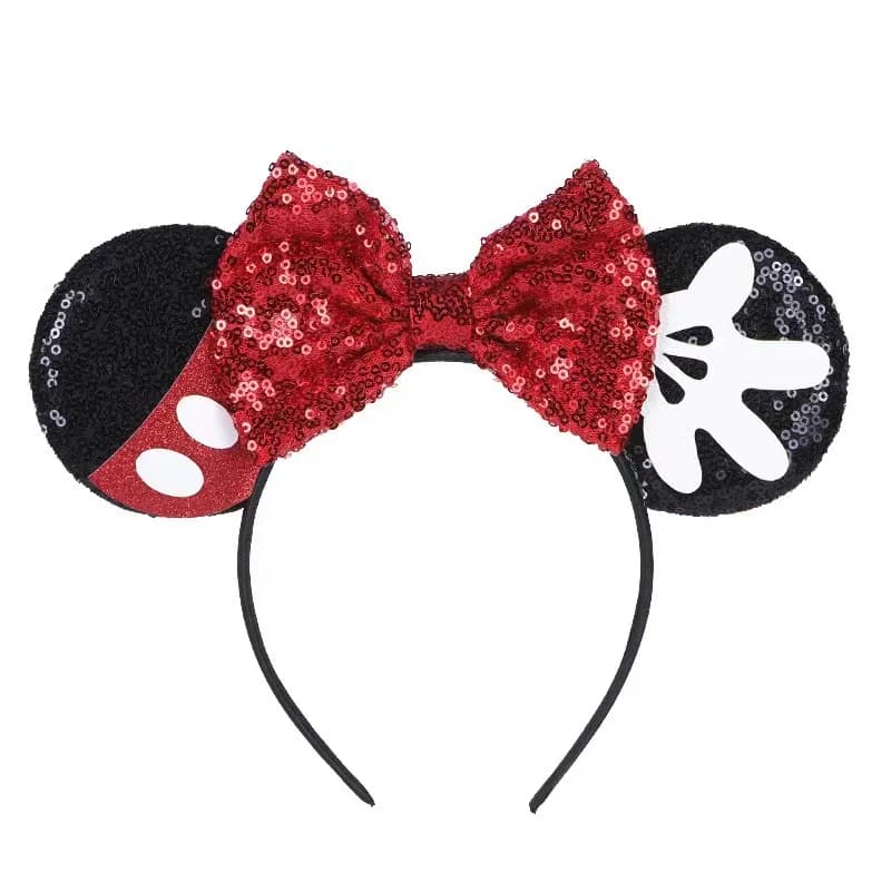 Oreilles de souris de dessin animé mignon pour filles et adultes, accessoires de cheveux cosplay, nœ