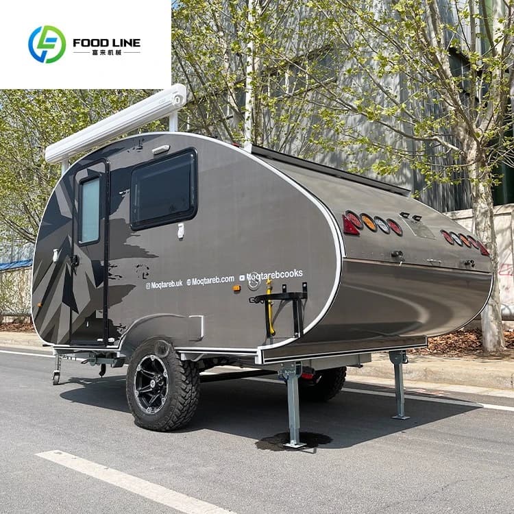Mini caravane teardrop tout-terrain, camping-car, remorque de camping, motorhome, campervan à vendre