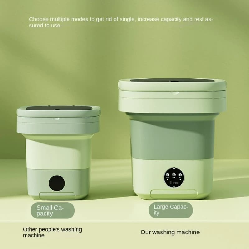 Machine à Laver Pliante Portable de Grande Capacité, 6L/11L, avec vaccoir à Rotation E27, pour Vêtem