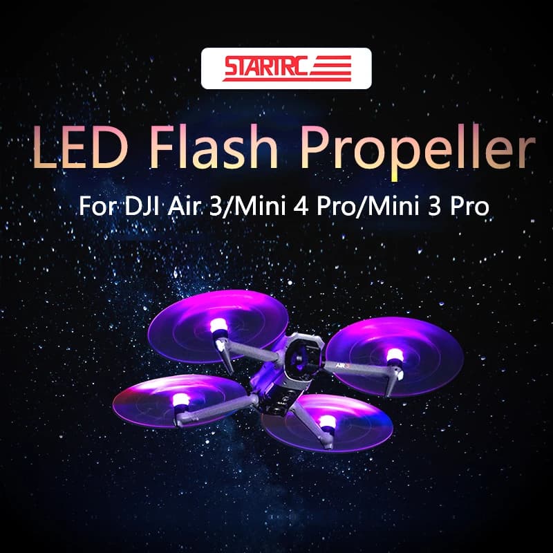 STARTRC-Accessoires pour DJI Air 3, Mini 3 Pro, Mini 4 Pro, Flash LED, Hélice, Veilleuse, Brcorporel