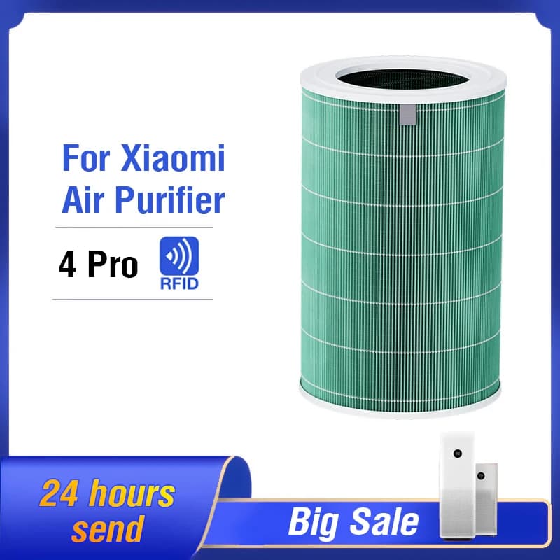 Filtre de remplacement pour Xiaomi Mi ata jia 4 Pro, supporter ficateur d'air