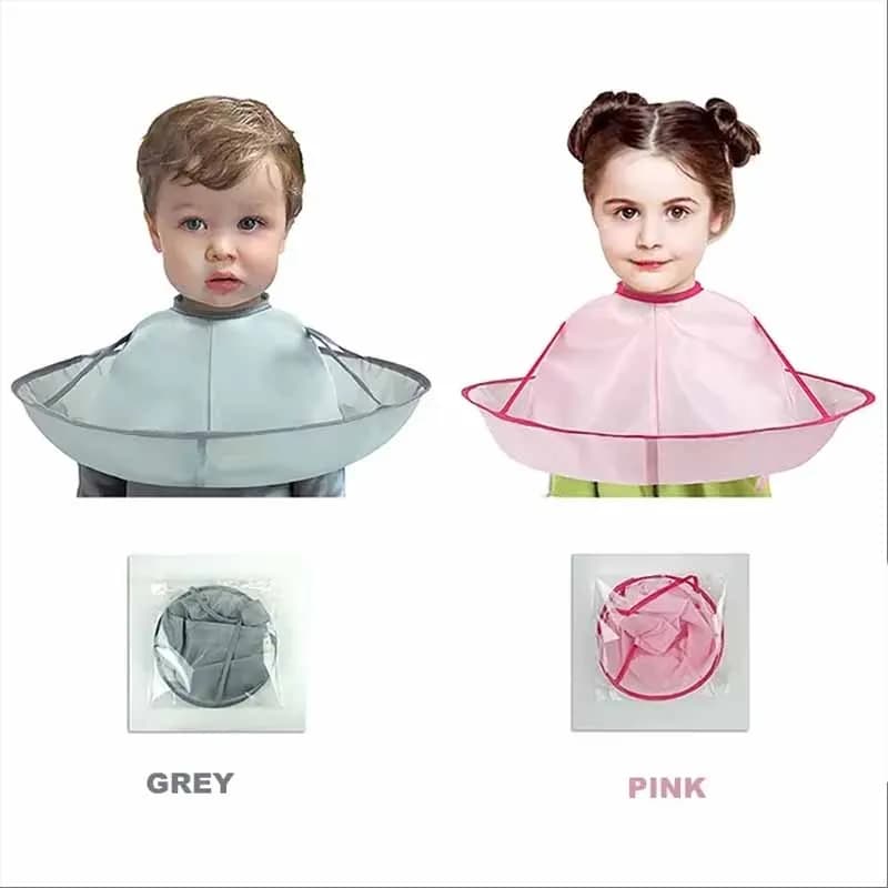 Cape de coupe de cheveux pour enfants, réutilisable, pour barbier, outils, capture de cheveux pliabl
