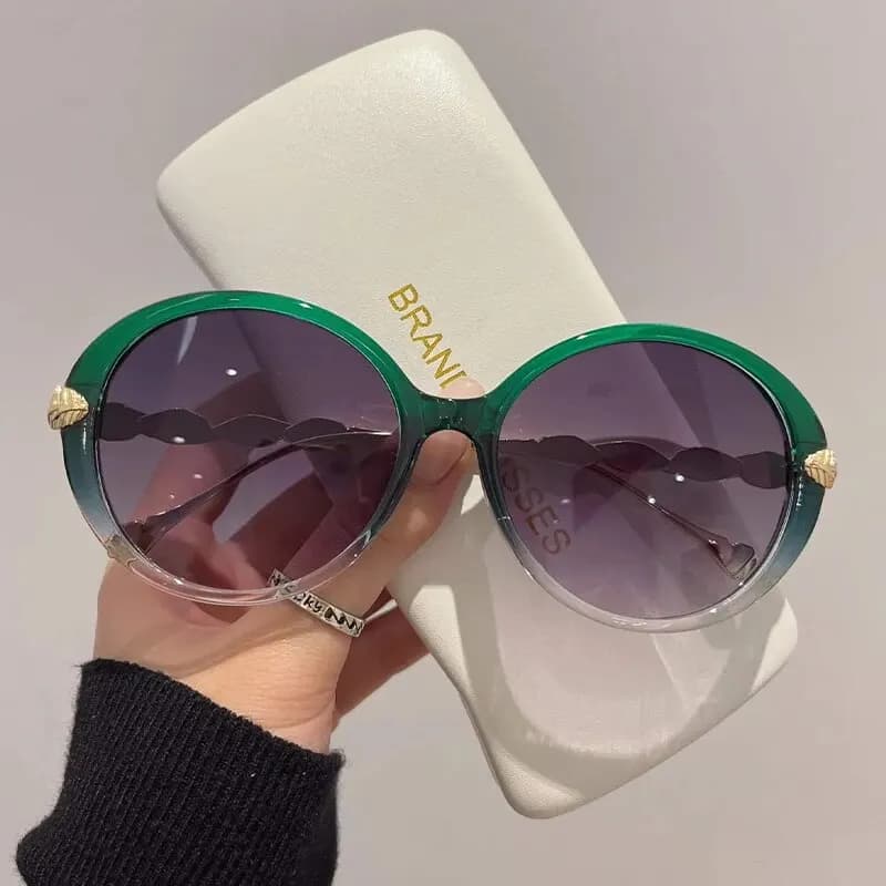 KAMMPT lunettes de soleil rondes rétro pour femmes mode populaire Vintage cadre hommes luxe tendance