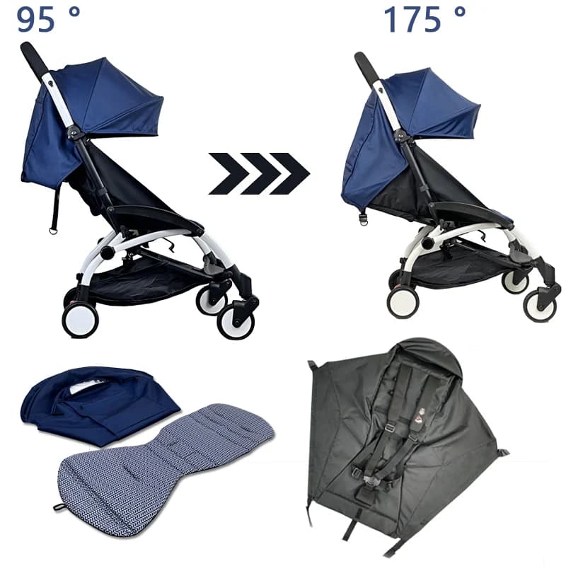 Housse de siège avec dossel, accessoires de poussette, coussin de siège Compatible avec Babyzen YOYO