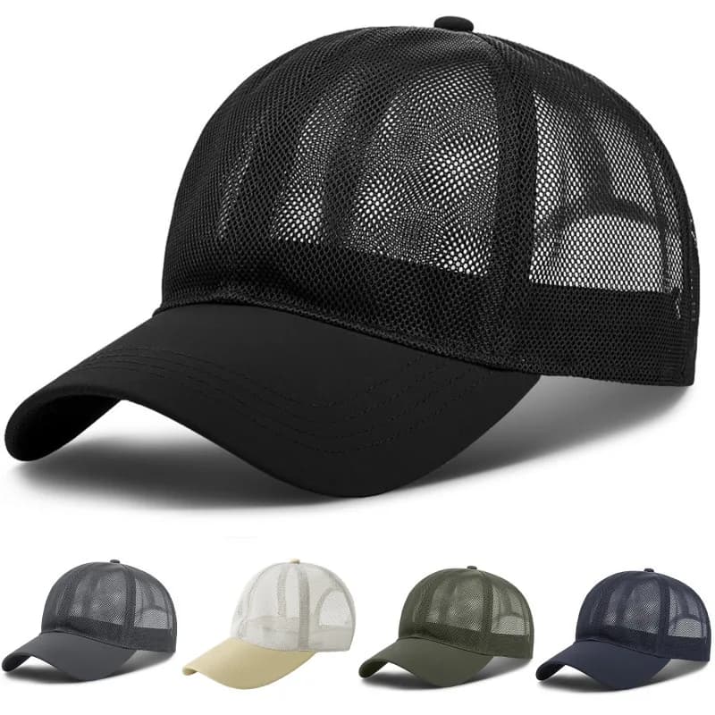 Casquette de Baseball en maille complète pour hommes et femmes, séchage rapide, refroidissement, Pro