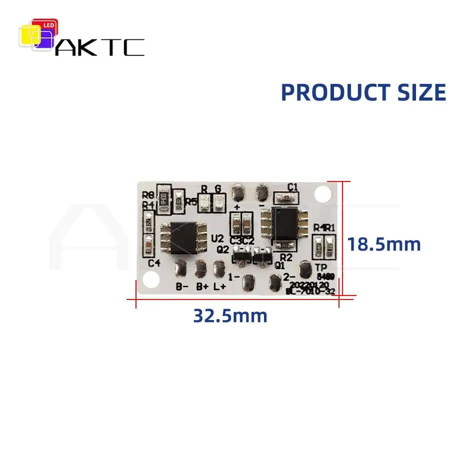 10 pièces nouveau Mini DC 5V 2A LED interrupteur tactile variateur panneau de commande batterie de c