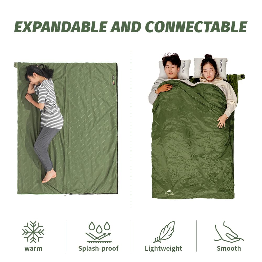 Naturehike lw180 sac de couchage ultraléger coton sac de couchage printemps été sac de couchage en p
