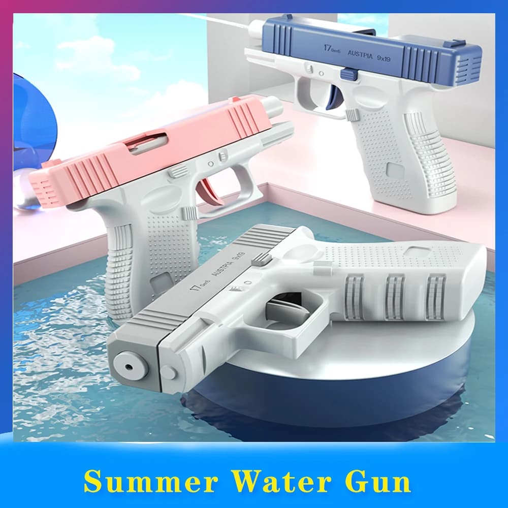 Pistolet à eau d'été non électrique, haute pression, entièrement automatique, tir à l'eau, jouet de 