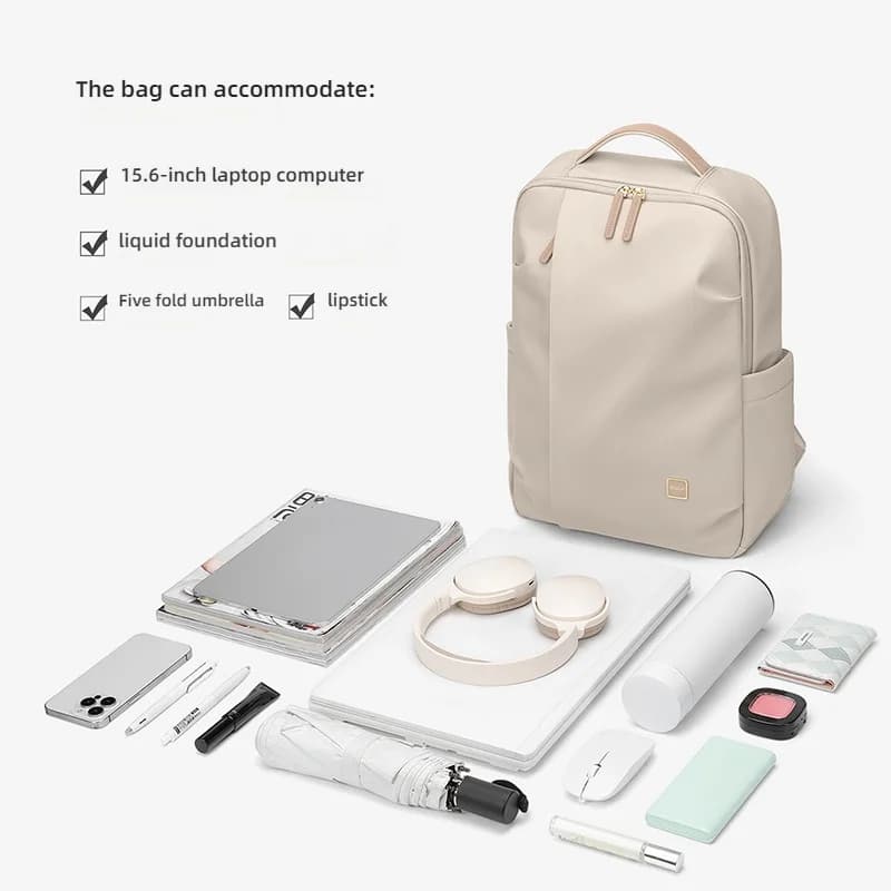 Sac à dos GOLF de grande capacité pour femmes, sac à dos décontracté pour ordinateur portable de 15.
