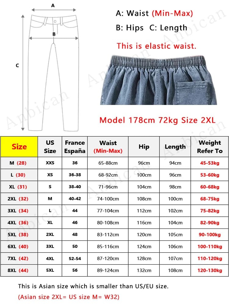 Jean de jogging grande taille pour hommes 6XL 7XL 8XL Streetwear noir bleu pantalon Cargo en Denim d