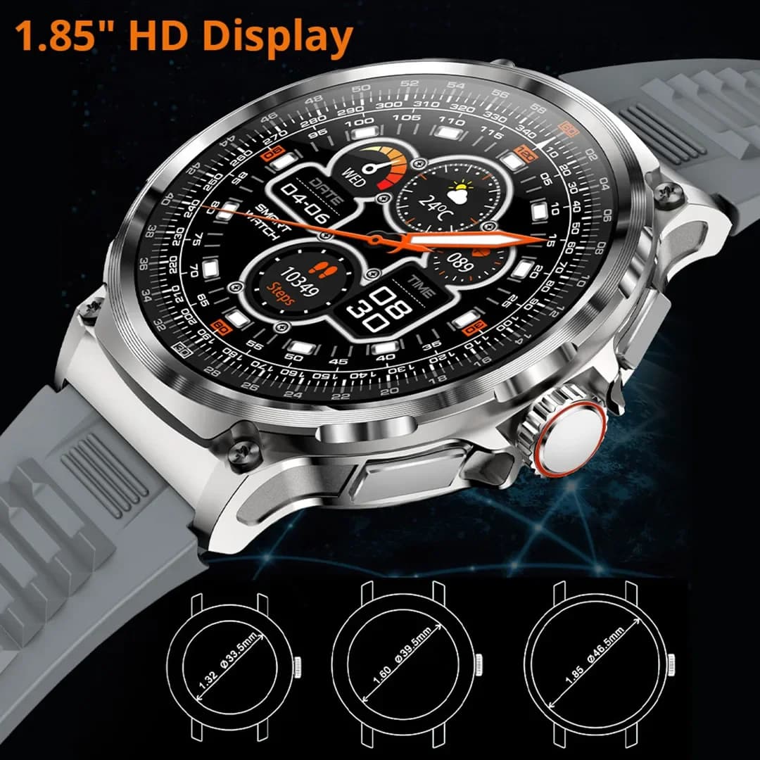 COLMI-Montre connectée V69 pour Xiaomi et Android, écran HD de 1.85 pouces, Bluetooth, appel, monite