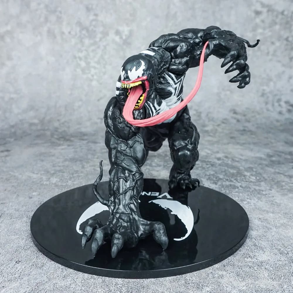Venom solide en PVC, Position couchée, Alliance de méchant, Spider Man, Anime, modèle de décoration 