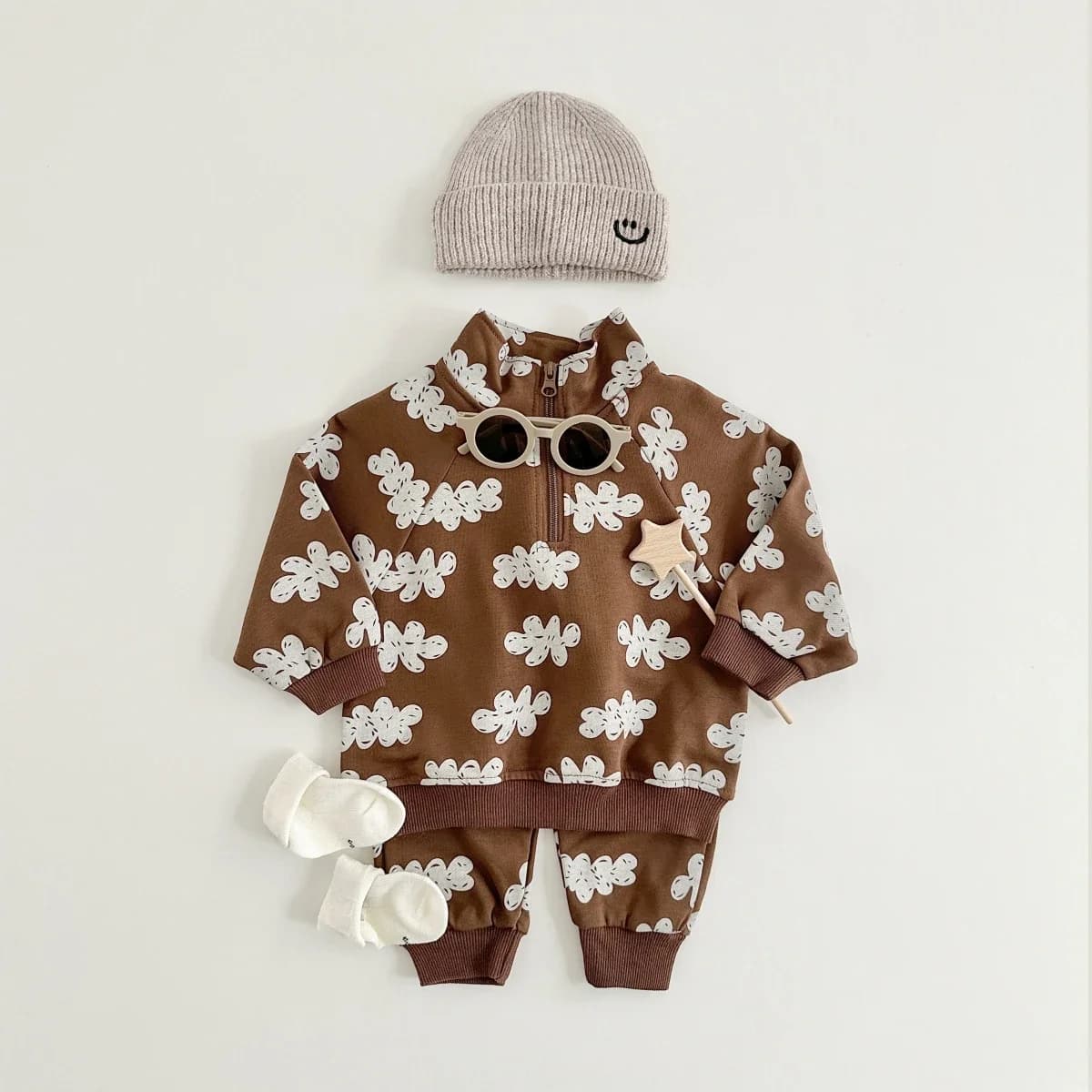 Ensemble de vêtements d'automne pour bébés garçons et filles, sweat-shirt à manches longues + pantal