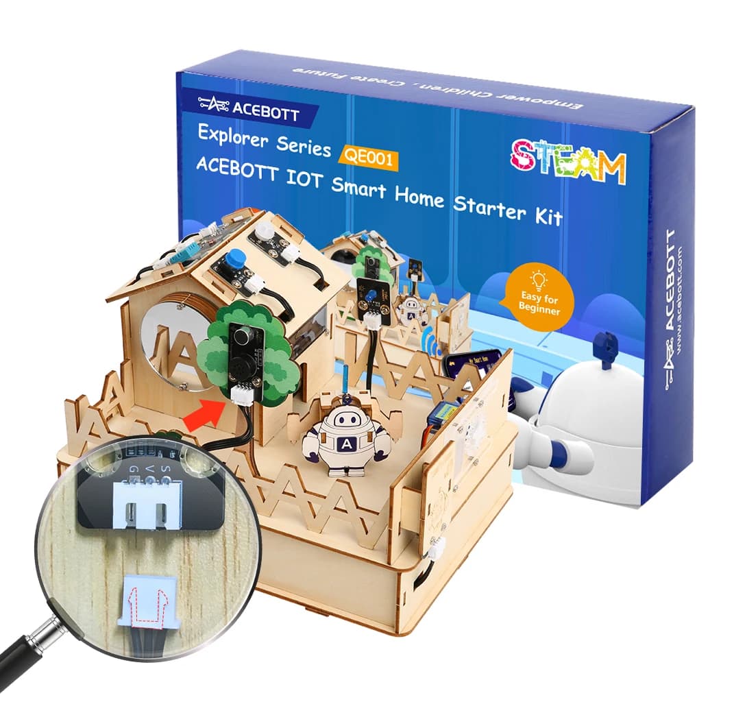 Acebott-Kit de bricolage pour maison intelligente Ardu37, robot démarreur, projets de tournesol, kit
