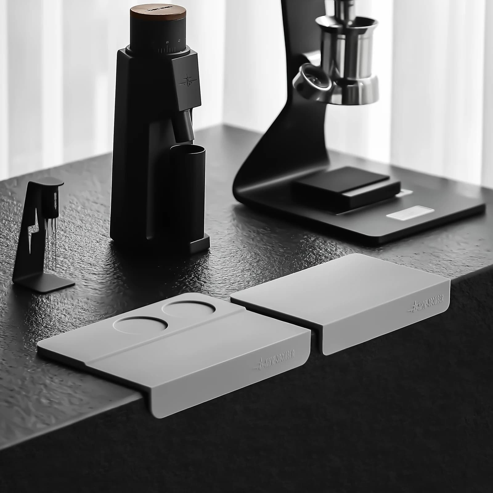 MHW-3BOMBER Silicone Café Tamping Station Expresso Poudre Tamper Polymères Table Protection Pad Acce