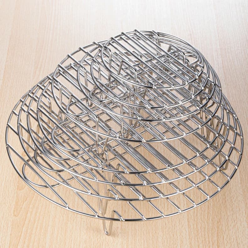 Four à micro-ondes grille vide Barbecue en acier inoxydable châssis haut support d'étagère frit frit