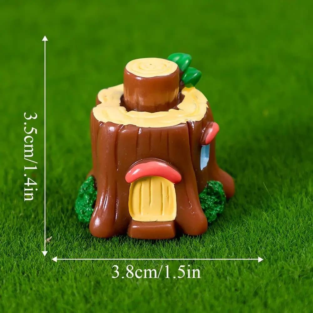 Résine Mini champignon maison Micro paysage Miniature fée jardin artisanat Micro paysage décor Sculp