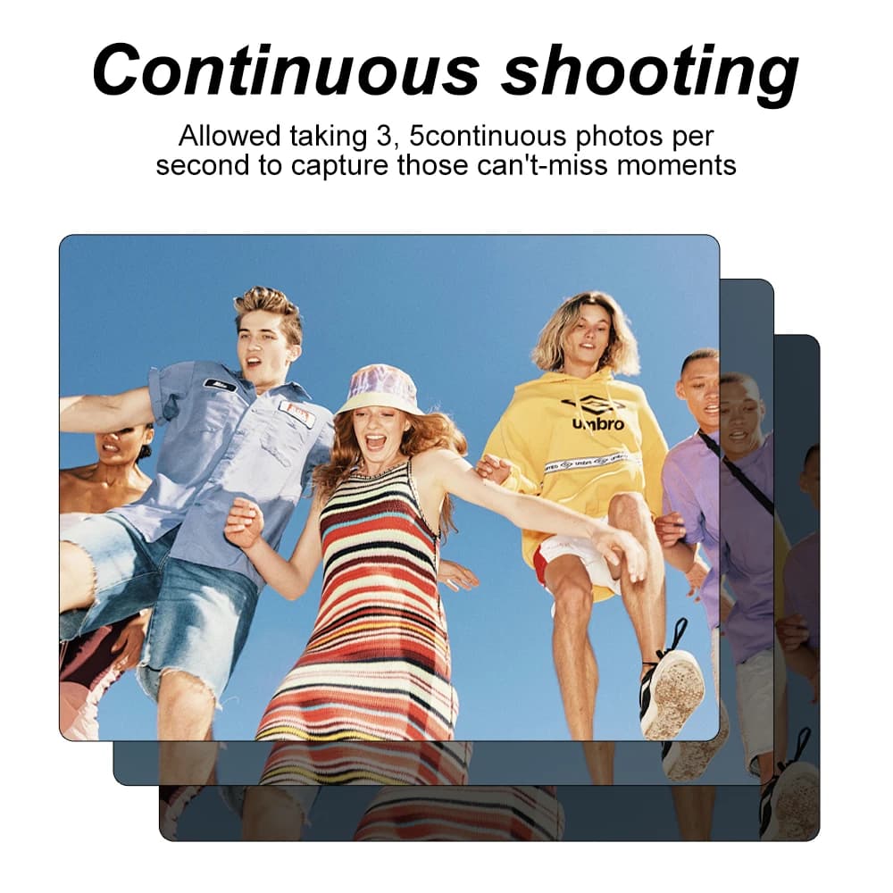 Appareil photo de photographie numérique compacte, Zoom numérique 4K 18X, enregistreur vidéo Vlog Vi