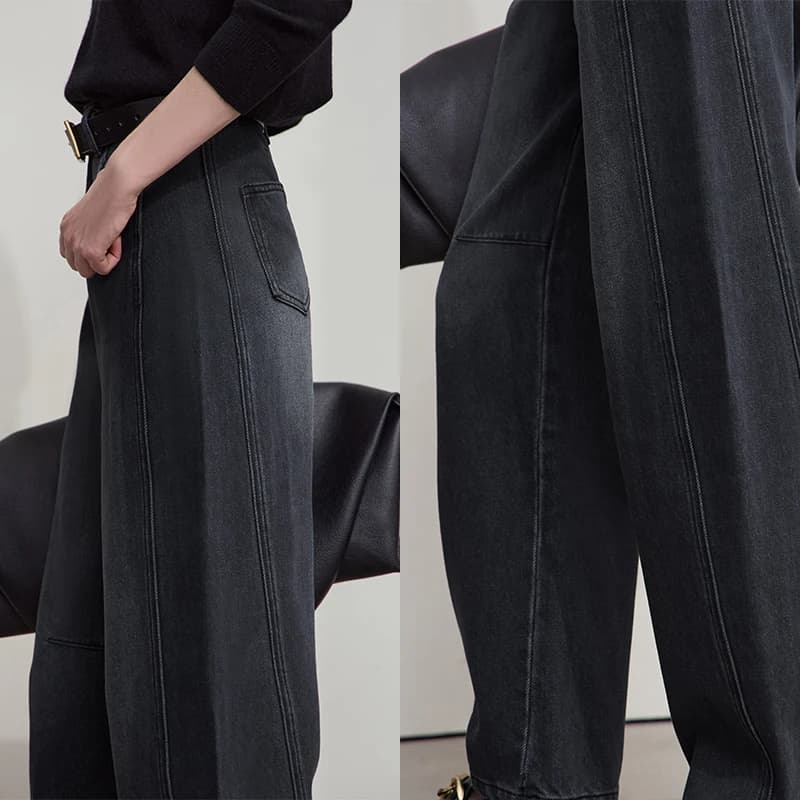 Jean décontracté Amii pour femme, nouvelle collection Printemps 2025, pantalon minimaliste rétro pol