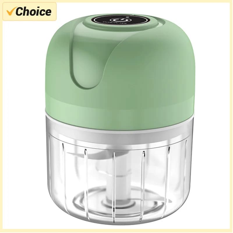 Broyeur d'ail électrique de 250ml, hachoir alimentaire de cuisine, hachoir à viande Portable USB, ha