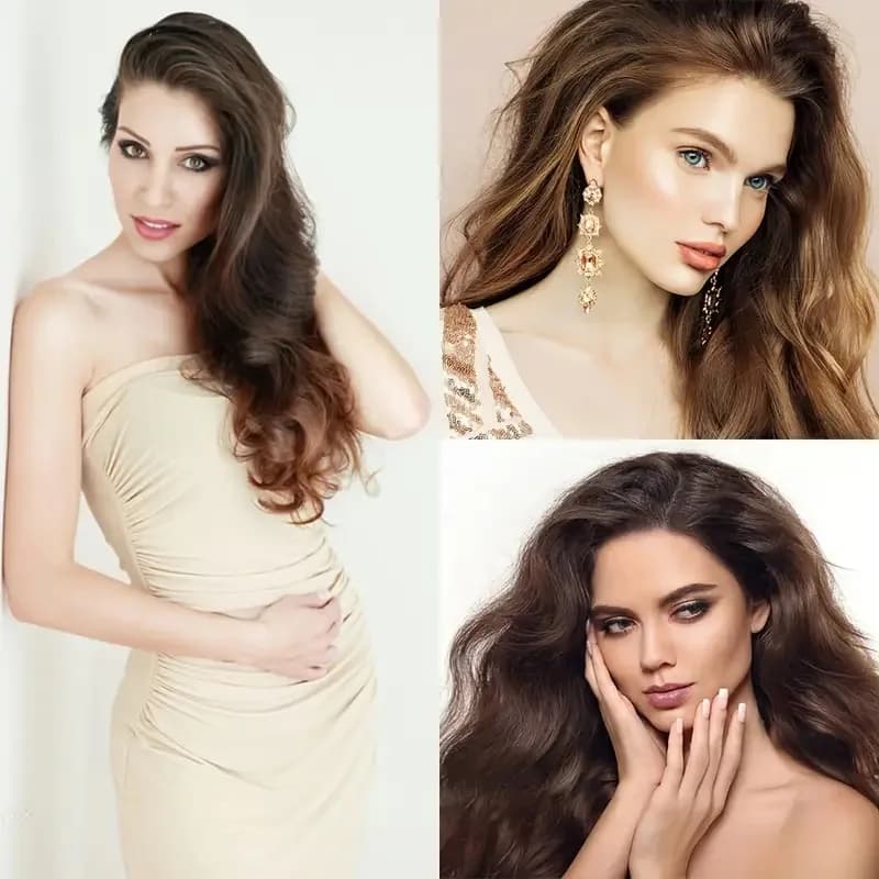 Extensions capillaires synthétiques à clips, 7 pièces, tête complète de 22 pouces, longues, bouclées