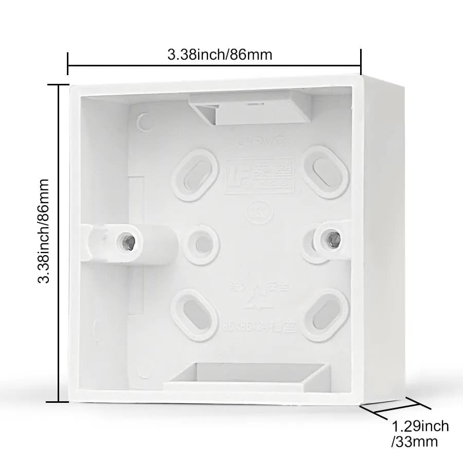 Boîte de montage externe, 1/2/5/10 pièces, 86mm x 86mm ou 86mm x 172mm, interrupteurs et prises Stan