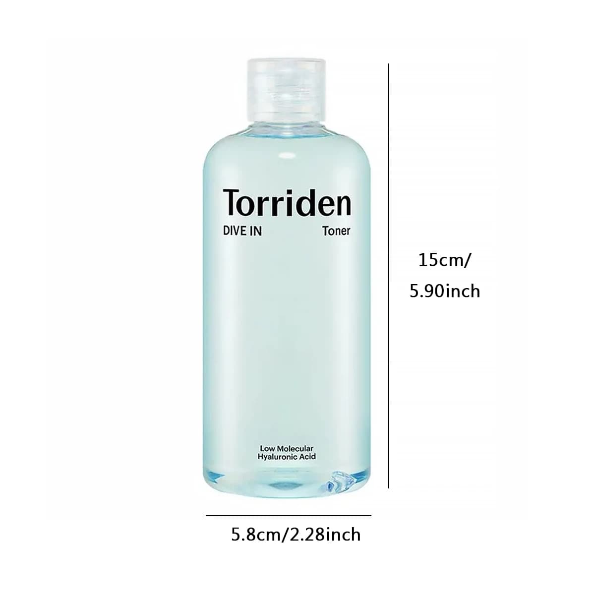 Torriden Dive dans un tonique à faible teneur en acide hyaluronique moléculaire 300 ml, hautement fl