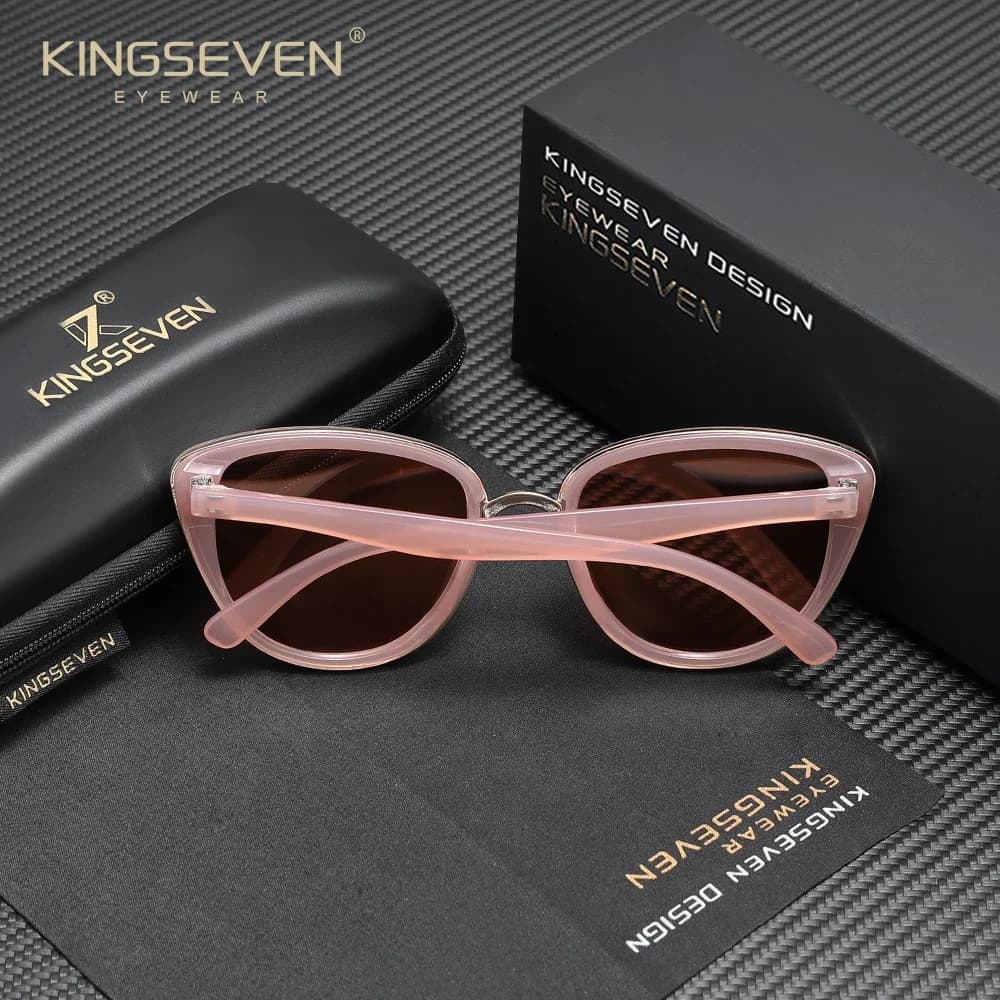 Lunettes de soleil triangulaires KINGSEVEN pour femme – Accessoire de luxe et de loisirs, idéales po