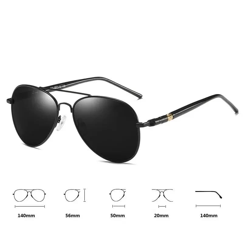 Lunettes de soleil aviateur tendance pour hommes et femmes, pour la conduite, la pêche, en métal, de