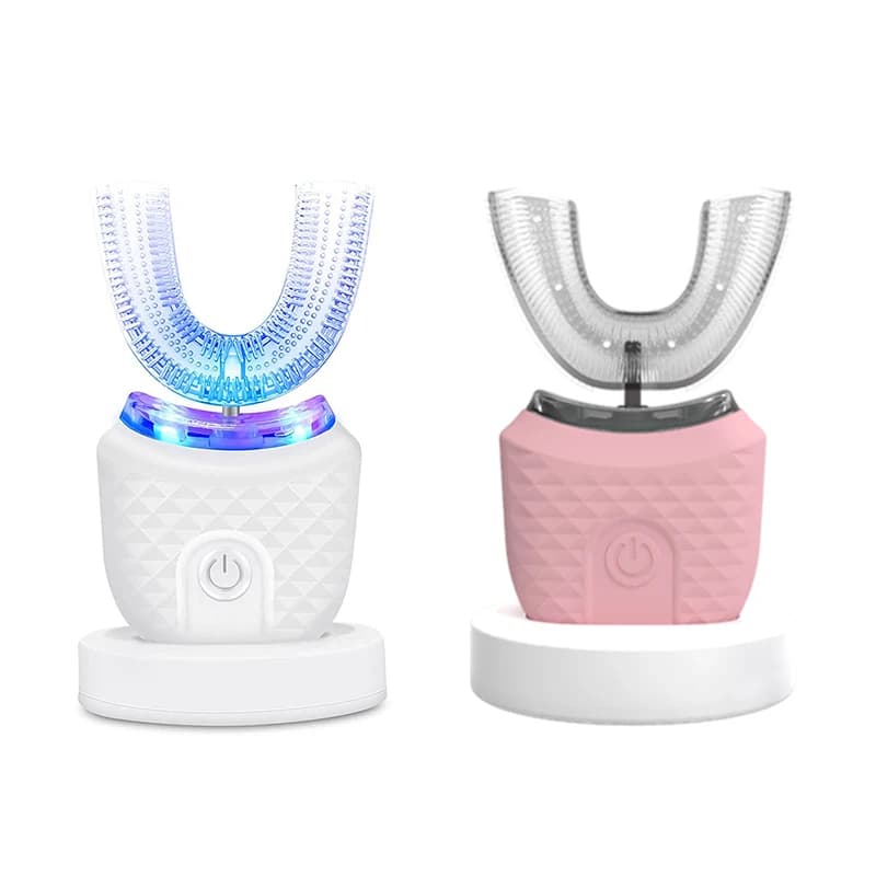 Brosse à dents électrique automatique en forme de U, 360 degrés, fabricant de soins dentaires