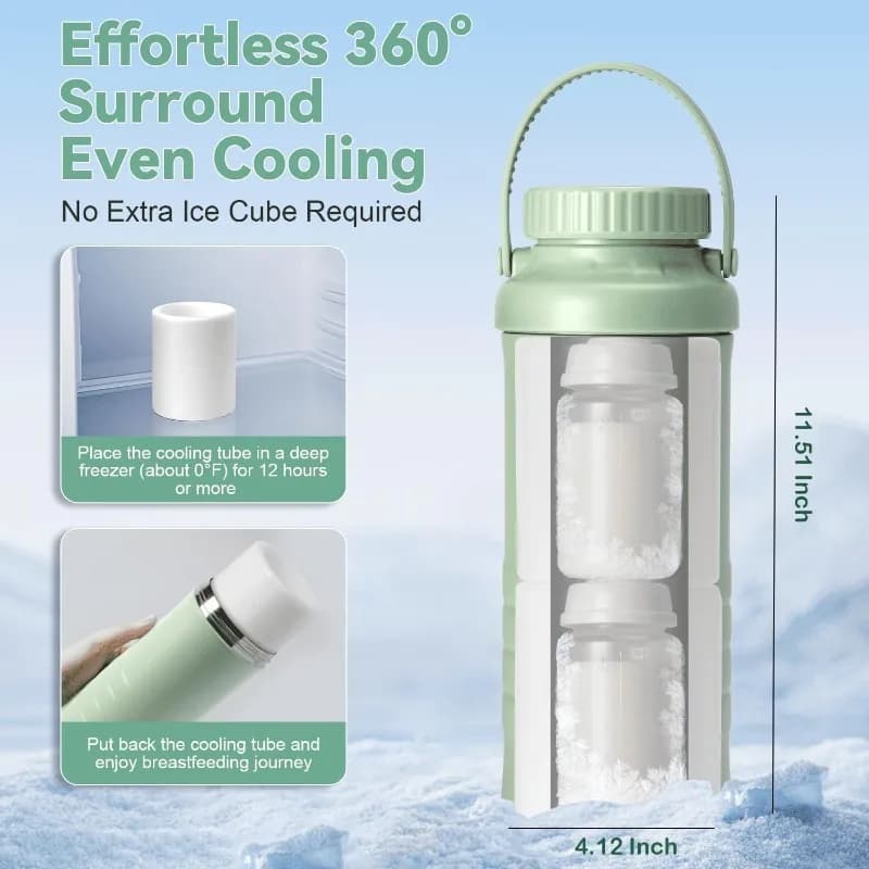 Refroidisseur portable pour biberons de lait maternel, idéal pour les voyages, garde le lait frais p