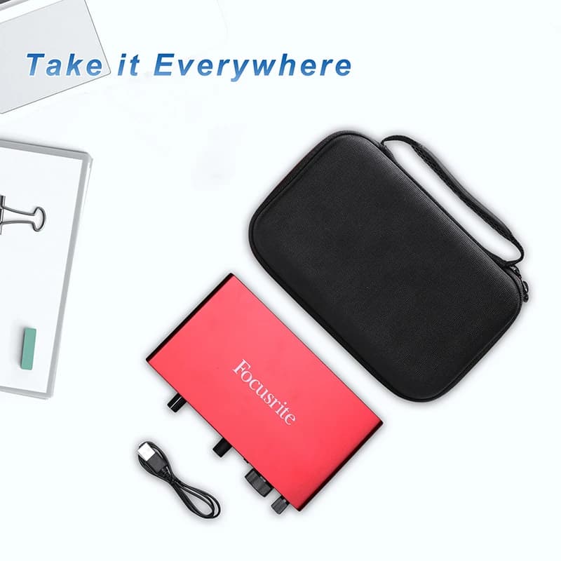 XANAD étui de voyage rigide pour Focusrite Scarlett 4i4 3ème génération Interface Audio USB sac de r