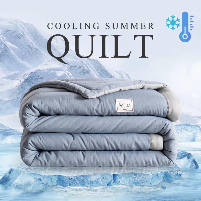 2025 nouveau japonais polyester coton matelassé été couette respectueux de la peau lavable léger sty