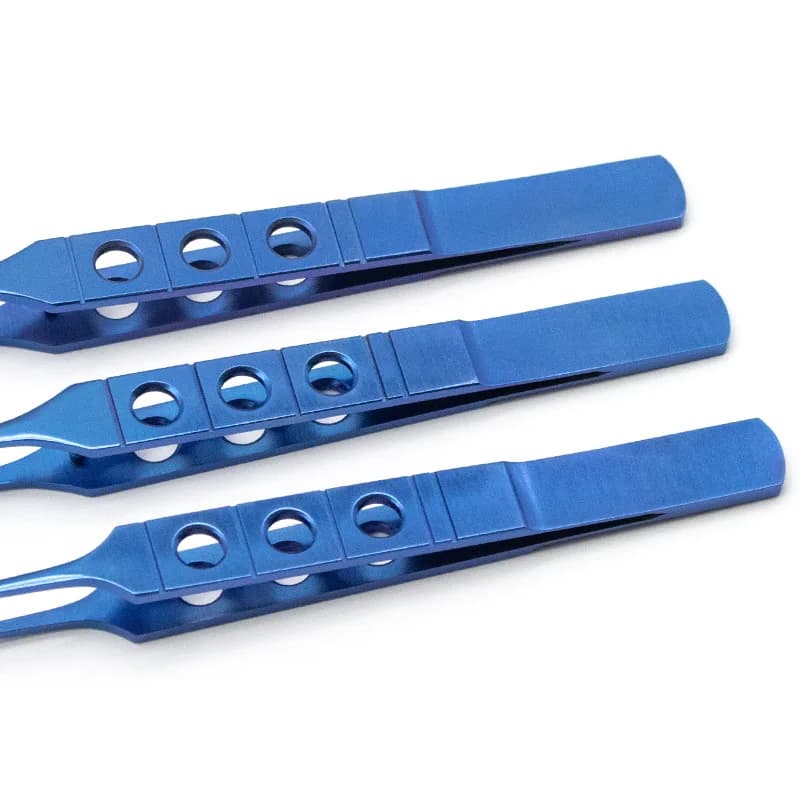 Pince ophtalmique en titane de 11cm, Micro ciseaux, Instruments microchirurgicaux en titane, pince à
