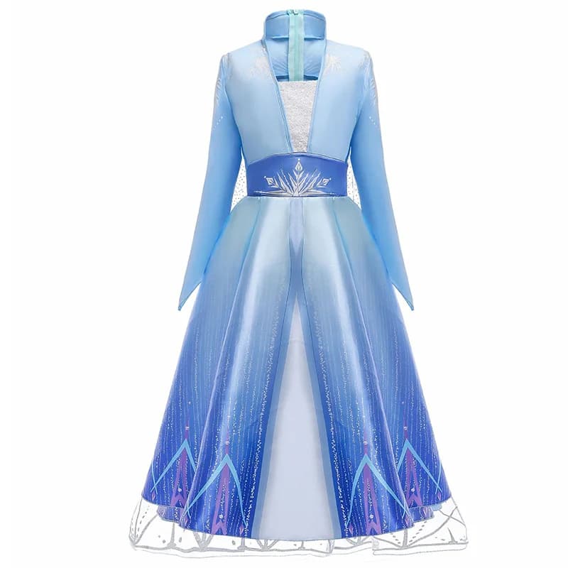 Robes reine des neiges Elsa pour filles, Costumes pour enfants, Cosplay, princesse d'halloween, vête