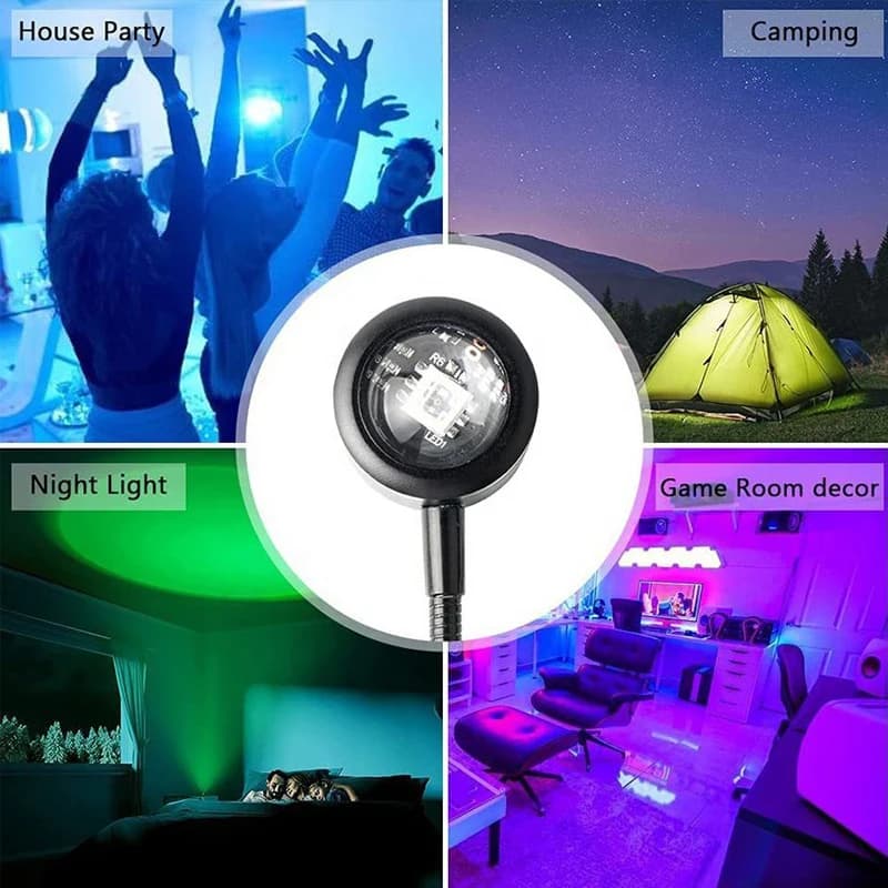 Lampe LED USB, budgétaire de lumière ambiante, photographie, escales murales, néons pour fête, chamb