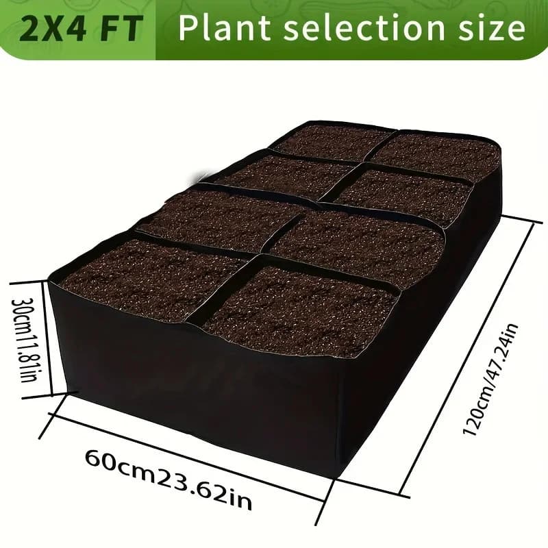 [Lit de jardin surélevé extra-large] Kit de lit de jardin surélevé extra-large à 8 grilles – Jardini