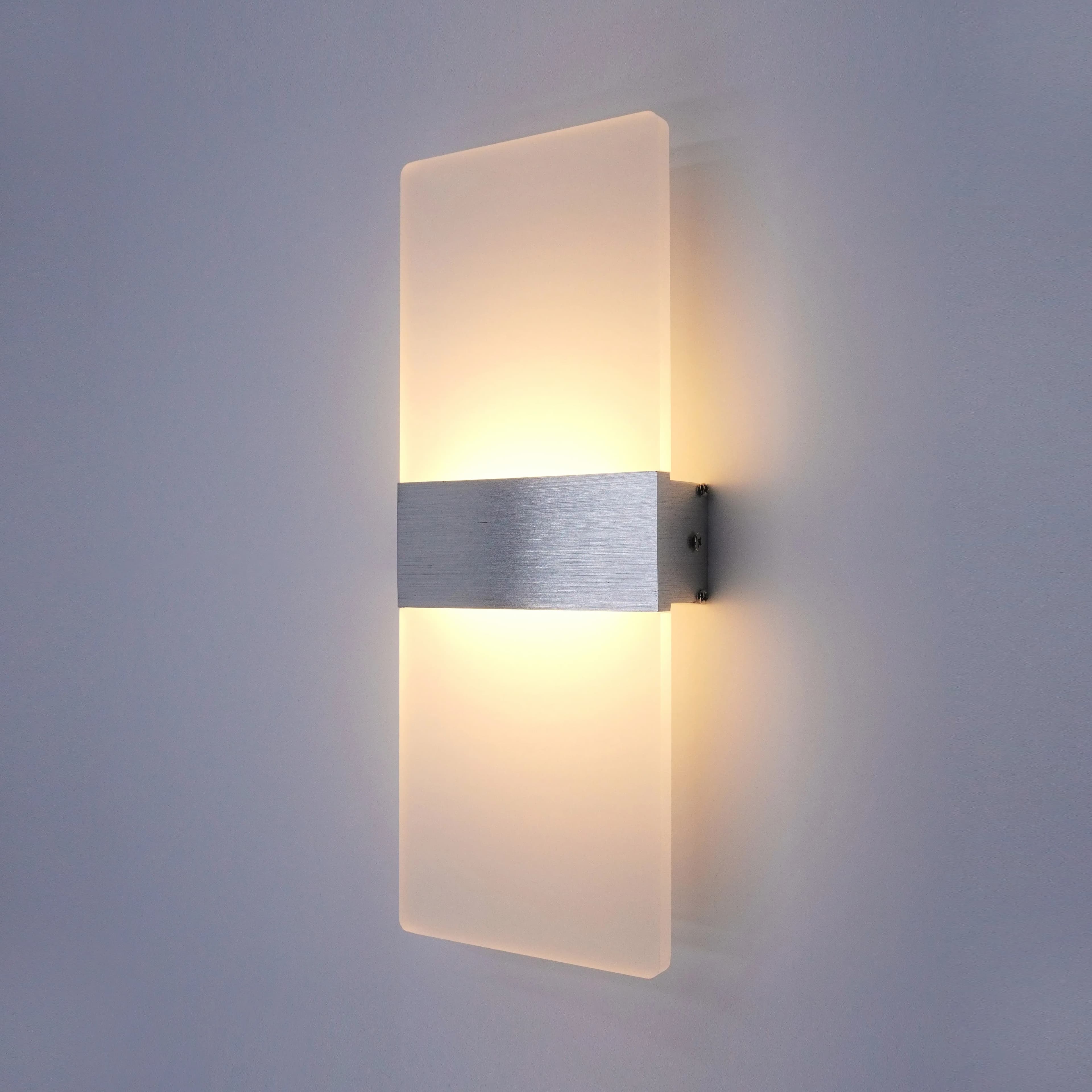Applique murale minimaliste moderne, applique murale LED intérieure, fil dur en aluminium acrylique,