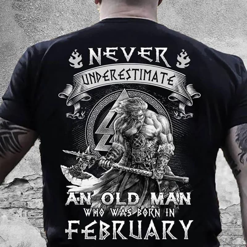 Viking Blood-T-shirt manches courtes pour homme, 100% coton, style légende, rétro, classique, Valhal