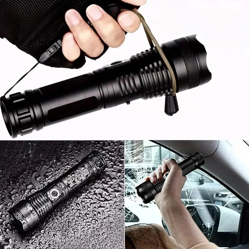 Dullantern-Lampe de poche LED aste avec chargement USB, lampe de poche ultra injuste, haute puissanc