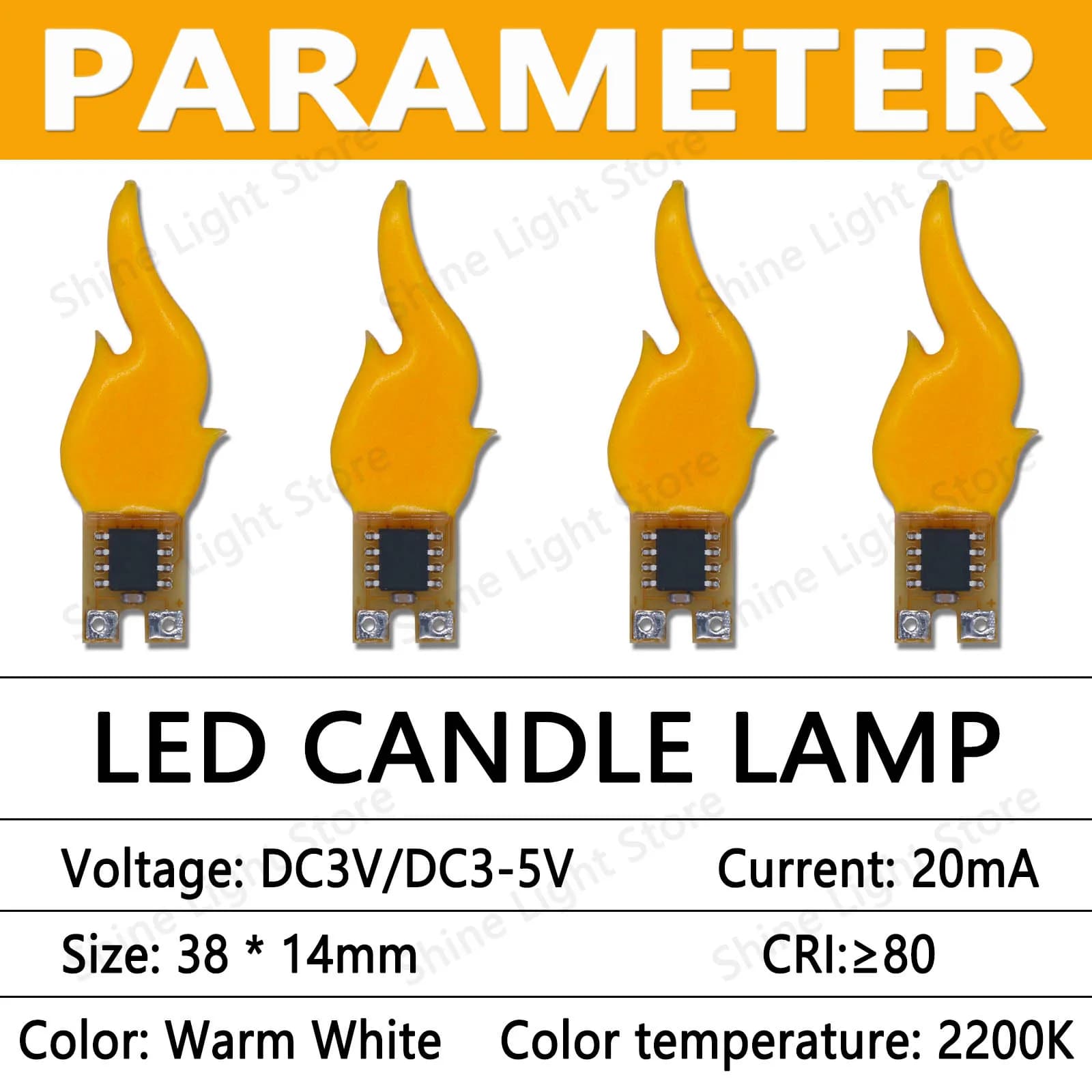 LED DC3v 5v bougie flamme lampe cob DC3.7v LED ampoule Diode fête Camping décoration maison ampoule 
