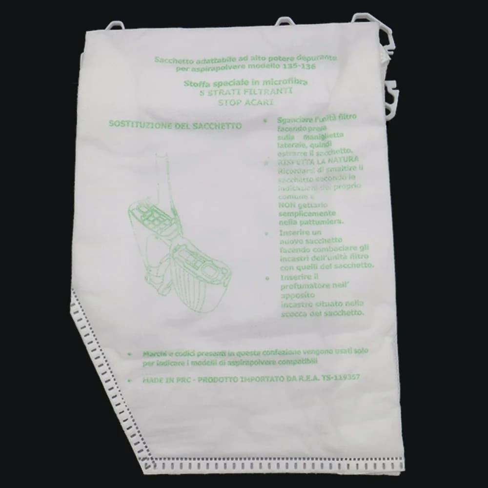 Sacs à poussière + bloc de parfum + filtre HEPA pour aspirateur Vorwerk Kobold VK135 VK136 FP135 FP1